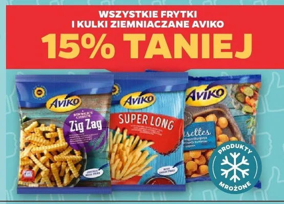 Frytki i kulki ziemniaczane Aviko promocja w Netto