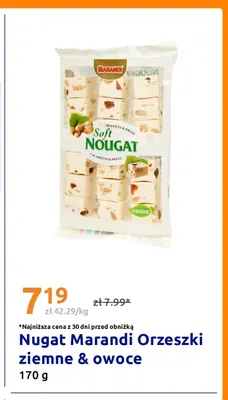 Nugat Marandi orzeszki ziemne & owoce promocja w Action