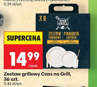 Zestaw grillowy Czas na Grill 36szt. promocja w Biedronka