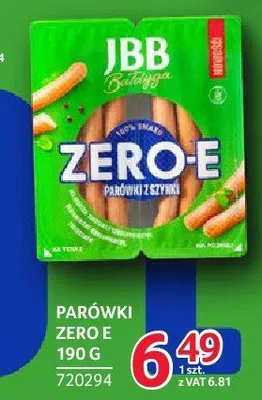 Parówki Zero E JBB Bałdyga 190g promocja w Selgros