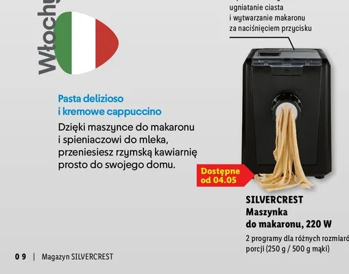 Maszynka do makaronu, 220 W promocja w Lidl