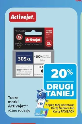 Tusze Activejet promocja w Carrefour