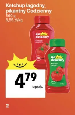 Ketchup łagodny, pikantny promocja w Delikatesy Centrum