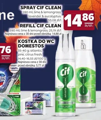 Spray Cif Clean lime & lemongrass promocja w Stokrotka