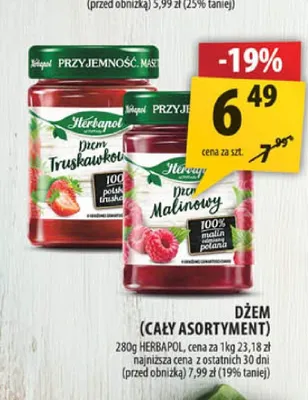 Dżem truskawkowy Herbapol promocja w Arhelan