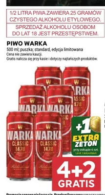 Piwo Warka Classic promocja w Stokrotka
