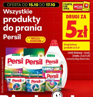Produkty do prania Persil promocja w Biedronka