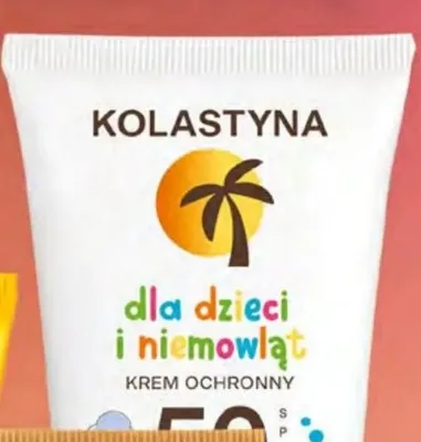 Krem ochronny dla dzieci i niemowląt Kolastyna SPF 50 promocja w Dino