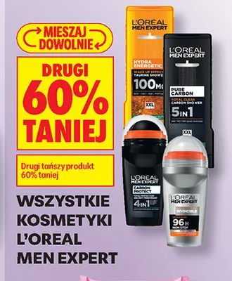 Antyperspirant roll-on L'Oréal Men Expert Invincible promocja w Biedronka