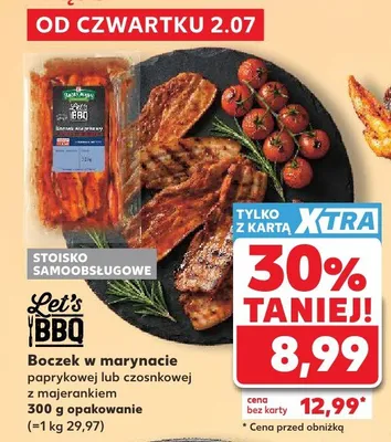 Boczek w marynacie paprykowej Let's BBQ promocja w Kaufland