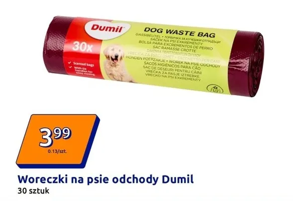 Woreczki na psie odchody promocja w Action