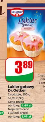 Lukier gotowy różowy promocja w Dino