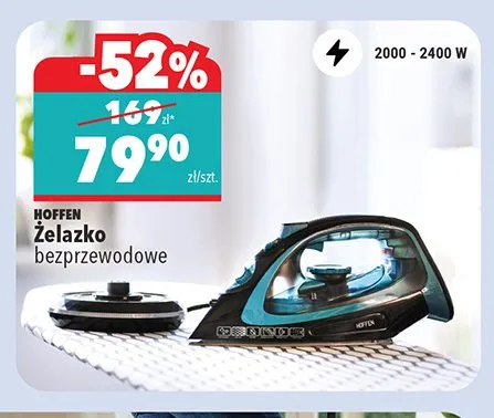 Żelazko bezprzewodowe Hoffen promocja w Biedronka