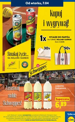Napój gazowany różne rodzaje promocja w Lidl