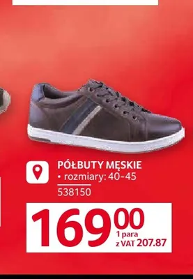 Półbuty męskie promocja w Selgros