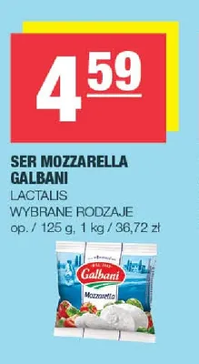 Ser mozzarella Galbani promocja w SPAR