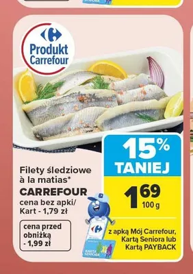 Filety śledziowe à la matias Carrefour promocja w Carrefour