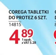 Tabletki do czyszczenia protez Corega 3 minuty 6 sztuk promocja w Selgros