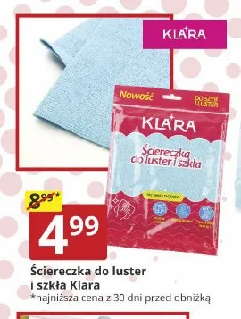 Ściereczka do luster i szkła Klara promocja w Prymus AGD
