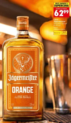 Likier Jägermeister Orange Limited Retro Edition promocja w Biedronka