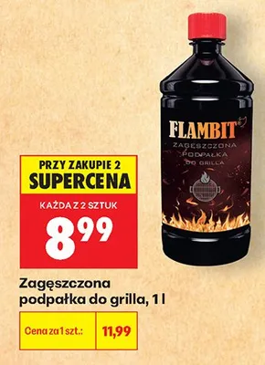 Zagęszczona podpałka do grilla Flambit promocja w Biedronka