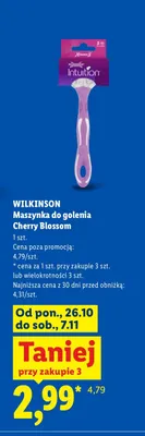 Maszynka do golenia Cherry Blossom Wilkinson promocja w Lidl