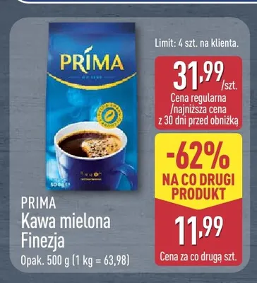 Kawa mielona Finezja Prima promocja w Aldi