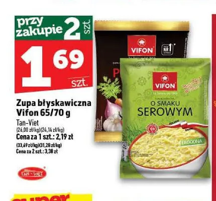 Zupa błyskawiczna Vifon promocja w TOPAZ
