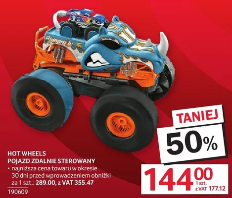 Pojazd zdalnie sterowany HOT WHEELS promocja w Selgros