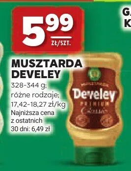 Musztarda Develey promocja w Stokrotka