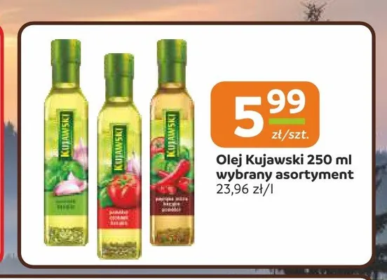 Olej rzepakowy z czosnkiem Kujawski promocja w Gama