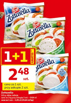 Mozzarella Zottarella Zott promocja w Auchan