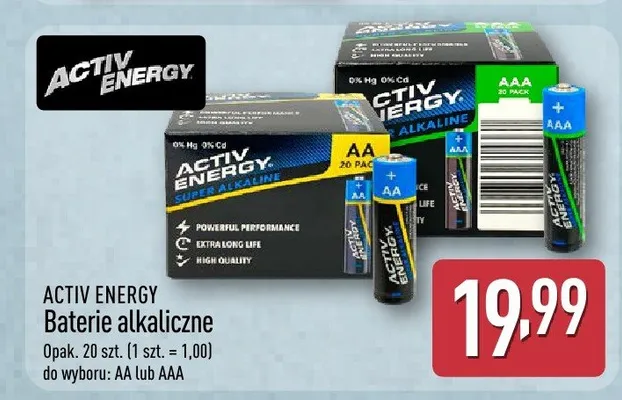 Baterie alkaliczne promocja w Aldi