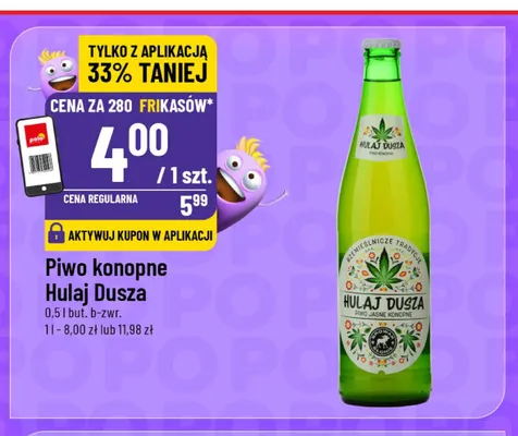 Piwo konopne Hulaj Dusza promocja w POLOmarket