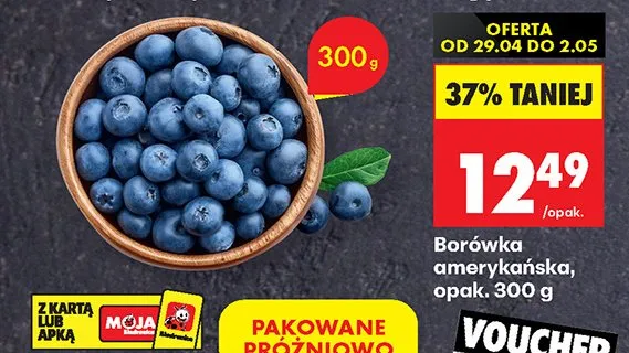 Borówka amerykańska promocja w Biedronka
