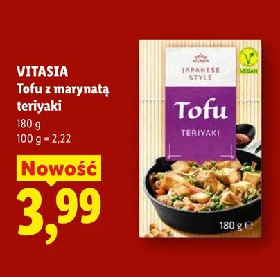 Tofu z marynatą teriyaki Vitasia promocja w Lidl