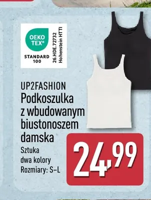 Podkoszulka z wbudowanym biustonoszem damska UP2FASHION promocja w Aldi