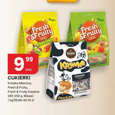 Cukierki Wawel Fresh & Fruity promocja w Chorten