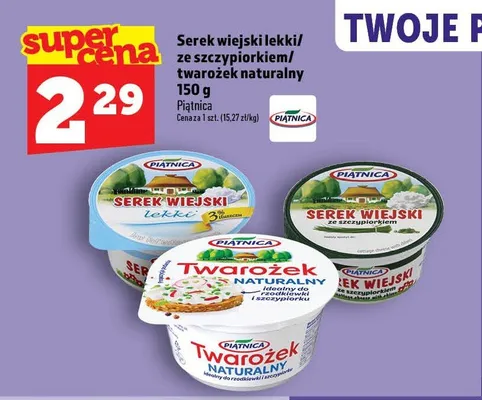 Serek wiejski ze szczypiorkiem Piątnica promocja w TOPAZ