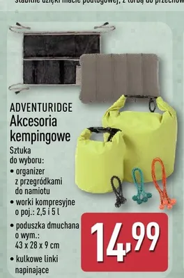 Worki kompresyjne 2,5l i 5l ADVENTURIDGE promocja w Aldi