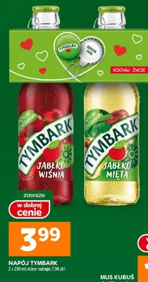 Napój Tymbark jabłko-wiśnia promocja w Stokrotka