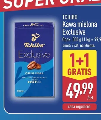 Kawa mielona Exclusive Tchibo promocja w Aldi