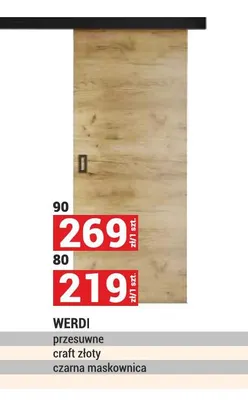 Drzwi przesuwne Werdi promocja w Merkury Market