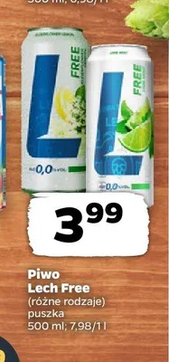 Piwo bezalkoholowe Lech Free promocja w Netto