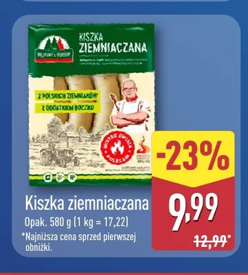 Kiszka ziemniaczana Wędliniarnia promocja w Aldi