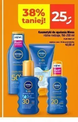 Spray do opalania Nivea Sun Protect & Moisture SPF 20 promocja w Dealz