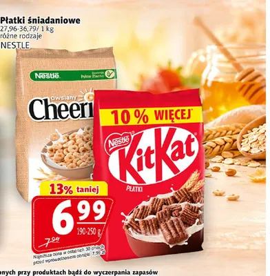 Płatki śniadaniowe KitKat Nestlé promocja w Prim Market