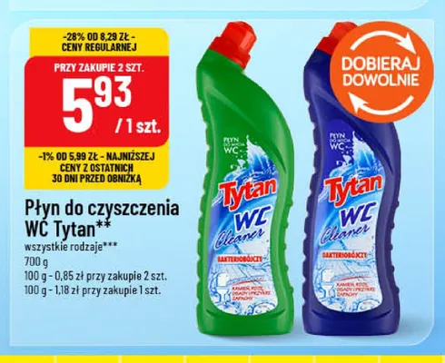 Płyn do czyszczenia WC Tytan promocja w POLOmarket