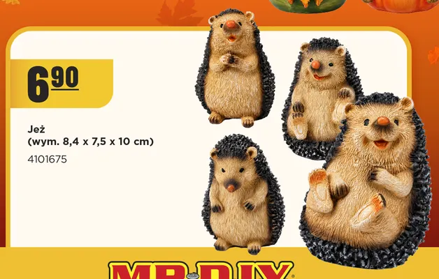Jeż 8,4x7,5x10 cm promocja w MR. DIY