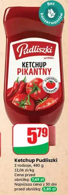 Ketchup pikantny promocja w Dino